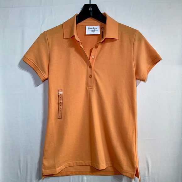 Walter Hagen Tops - NEW Walter‎ Hagen Clubhouse Womens Small Fresh Orange SS Classic Polo Golf Shirt